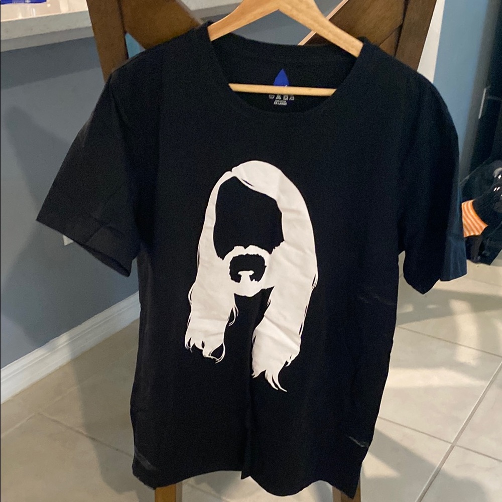 Charlie Head Tee Black - Moist Penguinz0 - Short Sleeve Black T Shirt - XXL